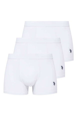 U.S. Polo Assn. 80173 Erkek Beyaz 3lü Boxer