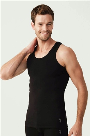 U.S. Polo Assn. 80188 Erkek Siyah 2li Atlet