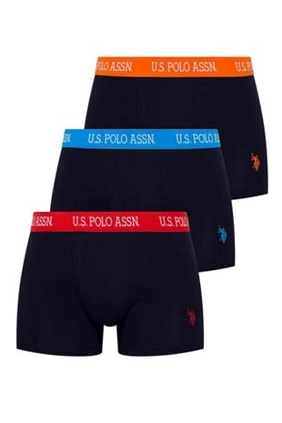 U.S. Polo Assn. 80253 Erkek Lacivert 3lü Boxer
