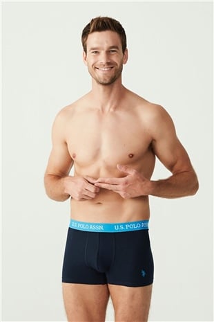 U.S. Polo Assn. 80253 Erkek Lacivert 3lü Boxer