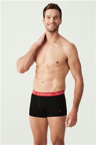 U.S. Polo Assn. 80253 Erkek Siyah 3lü Boxer