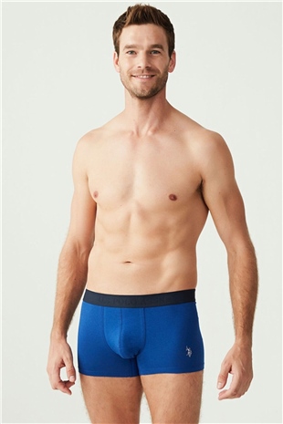 U.S. Polo Assn. 80307 Erkek Lacivert-Sax-Lacivert 3lü Boxer