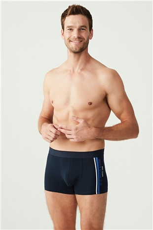 U.S. Polo Assn. 80307 Erkek Lacivert-Sax-Lacivert 3lü Boxer