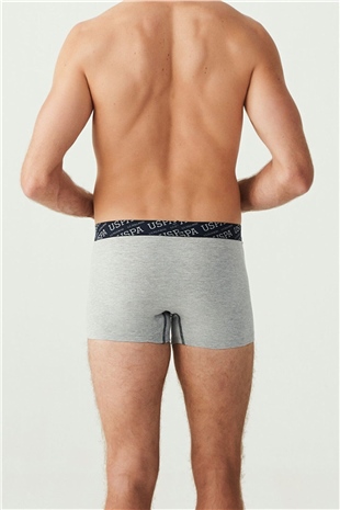 U.S. Polo Assn. 80336 Erkek Lacivert-Kırmızı-Gri 3lü Boxer