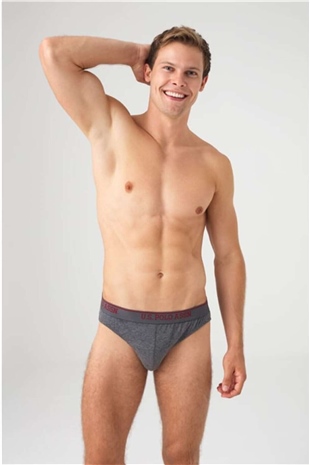 U.S. Polo Assn. 80436 Erkek Siyah-Antrasit-Lacivert 3lü Slip