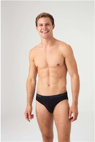 U.S. Polo Assn. 80436 Erkek Siyah-Antrasit-Lacivert 3lü Slip