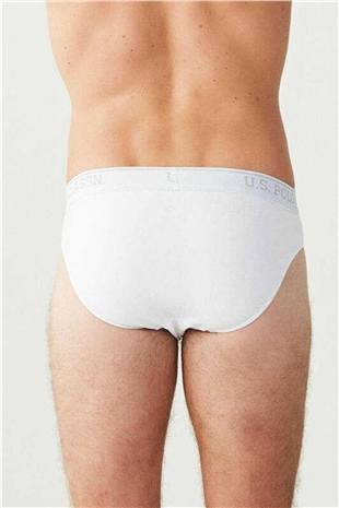 U.S. Polo Assn. 83057 Erkek Beyaz 3lü Slip