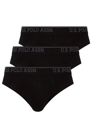 U.S. Polo Assn. 83057 Erkek Siyah 3lü Slip