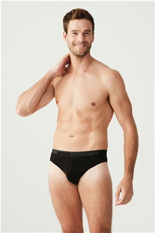 U.S. Polo Assn. 83057 Erkek Siyah 3lü Slip
