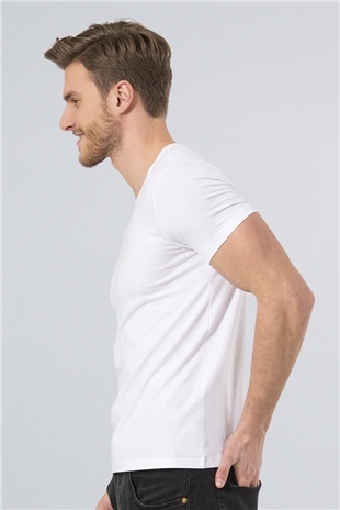 Wtshirt Monte Carlo Erkek Bisiklet Yaka Basic T-Shirt