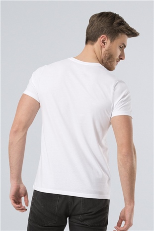 Wtshirt Newyork Erkek V Yaka Basic T-Shirt