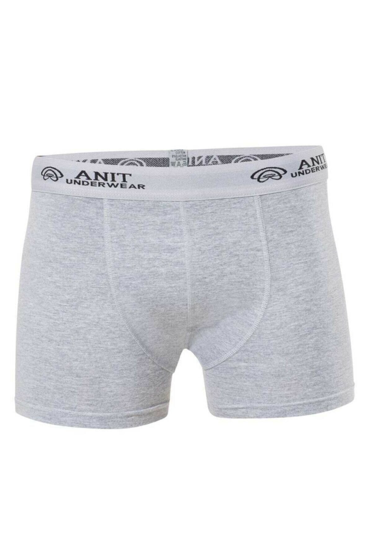 Anıt 1115 Gri 3 Adet Likralı Pamuklu Erkek BoxerBoxerAnıt Lingerie