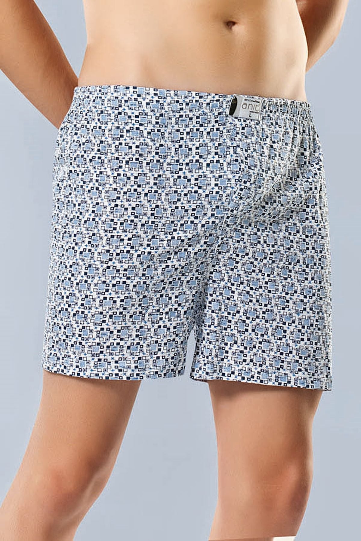Anıt 1119 Desenli 3 Adet Penye Pamuklu Erkek BoxerBoxerAnıt Lingerie