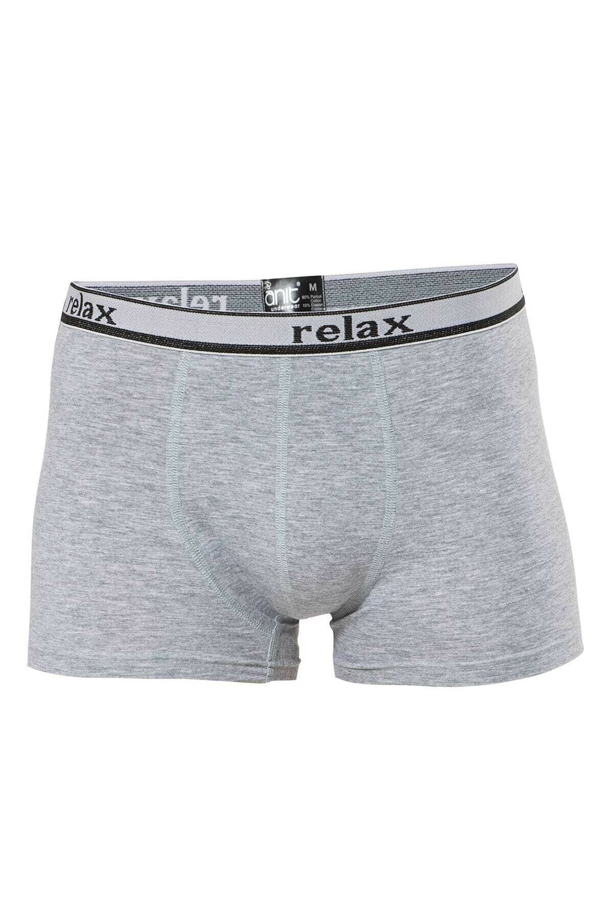 Anıt 1268 Gri 3 Adet Relax Pamuklu Esnek Erkek BoxerBoxerAnıt Lingerie