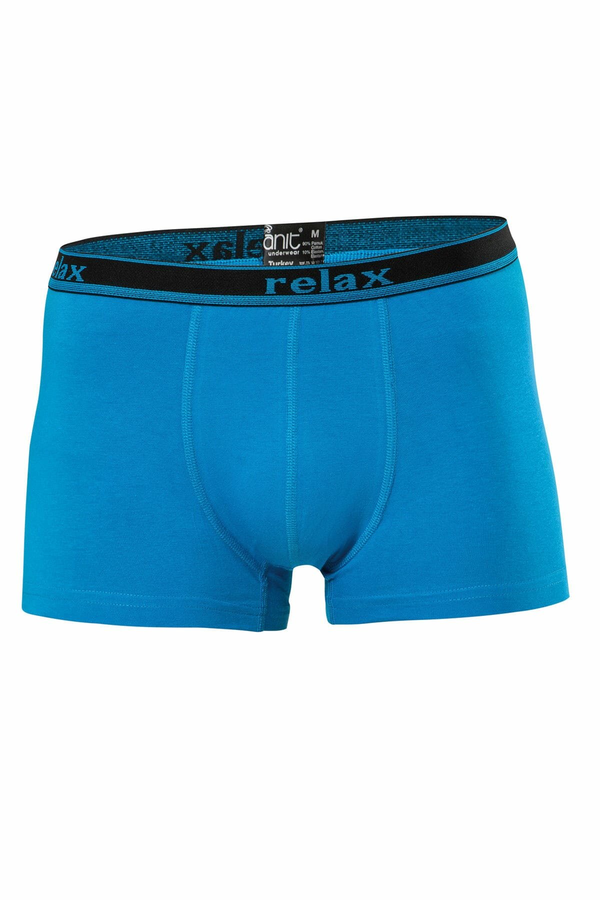Anıt 1268 İndigo 3 Adet Relax Pamuklu Esnek Erkek BoxerBoxerAnıt Lingerie
