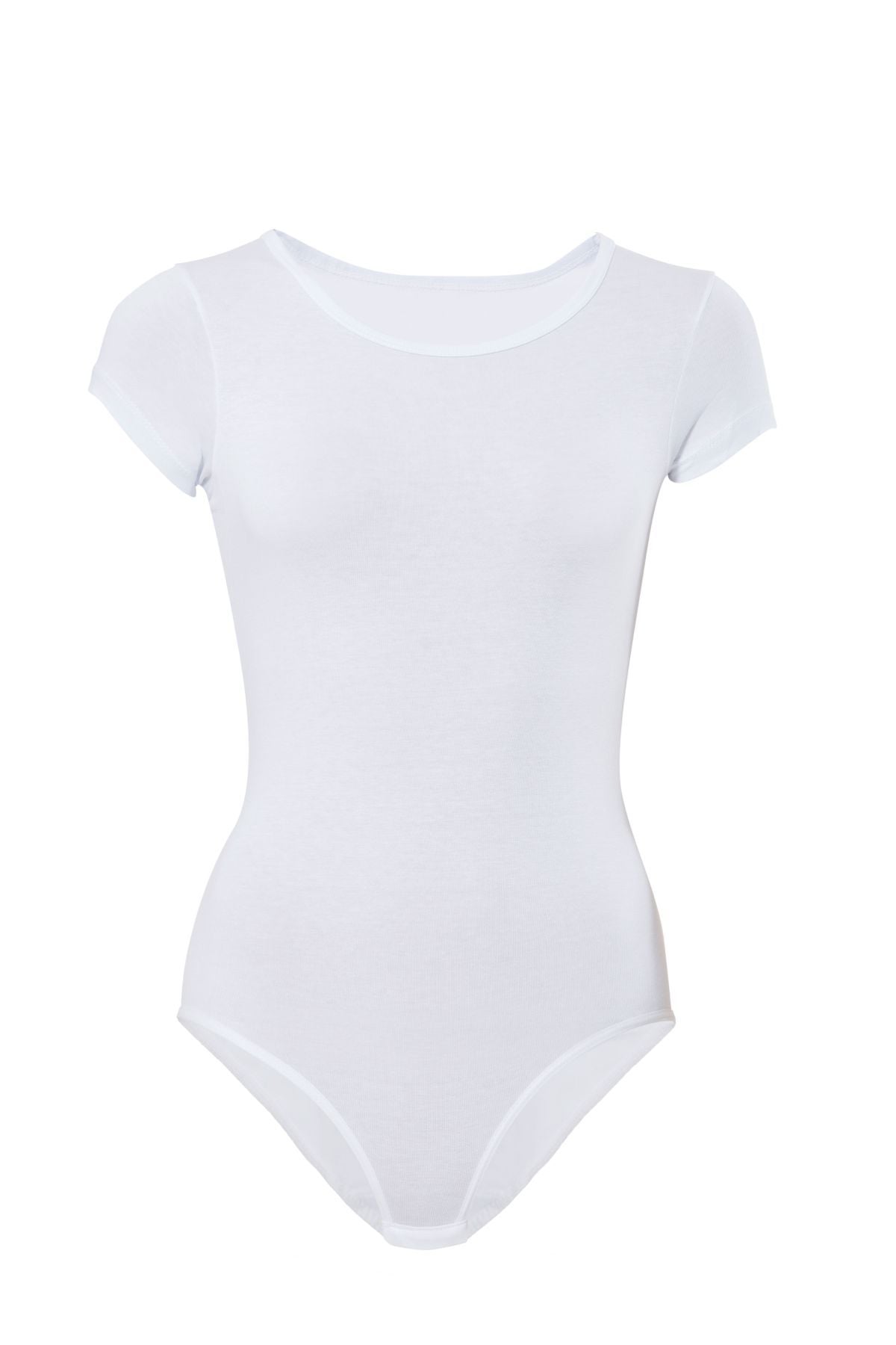 Anıt 4057 Kadın Beyaz Likralı Kısa Kol BodyKadın BodyAnıt Lingerie