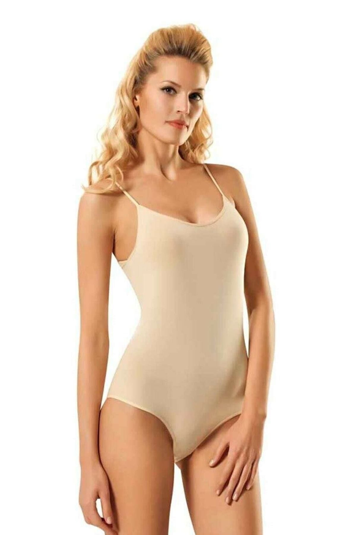 Anıt 4061 Kadın Ten Likralı İp Askılı BodyKadın BodyAnıt Lingerie