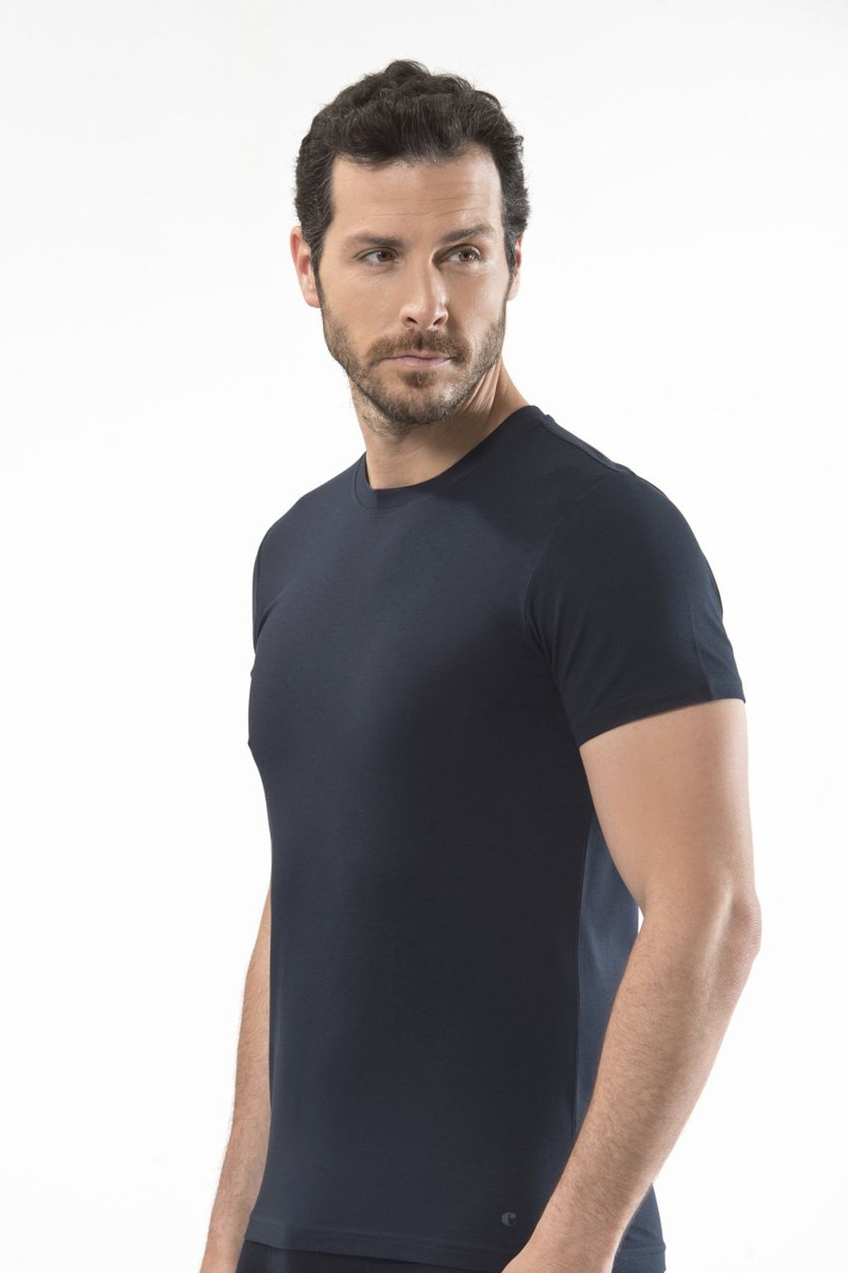 Cacharel 1307 Lacivert Erkek O Yaka Kısa Kollu T-ShirtT-ShirtCacharel