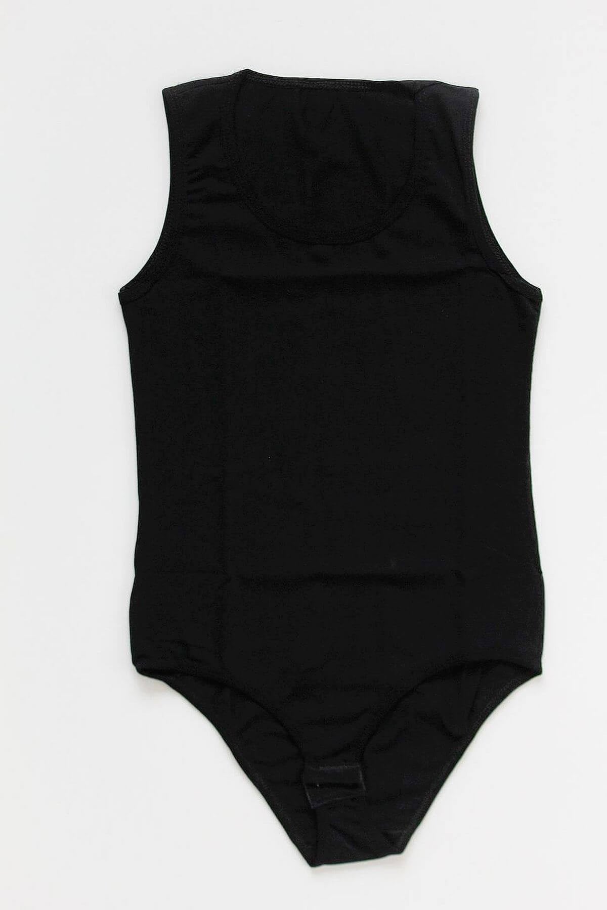 Kız Çocuk Siyah Pamuklu Kalın Askılı Çıtçıtlı Badi 6'lı PaketKız Çocuk BadiAnıt Lingerie