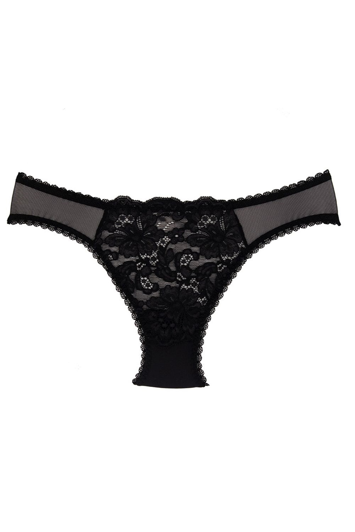 Magic Form 227 Kadın Siyah Dantelli Kumaş Detaylı KülotSlip KülotMagic Form