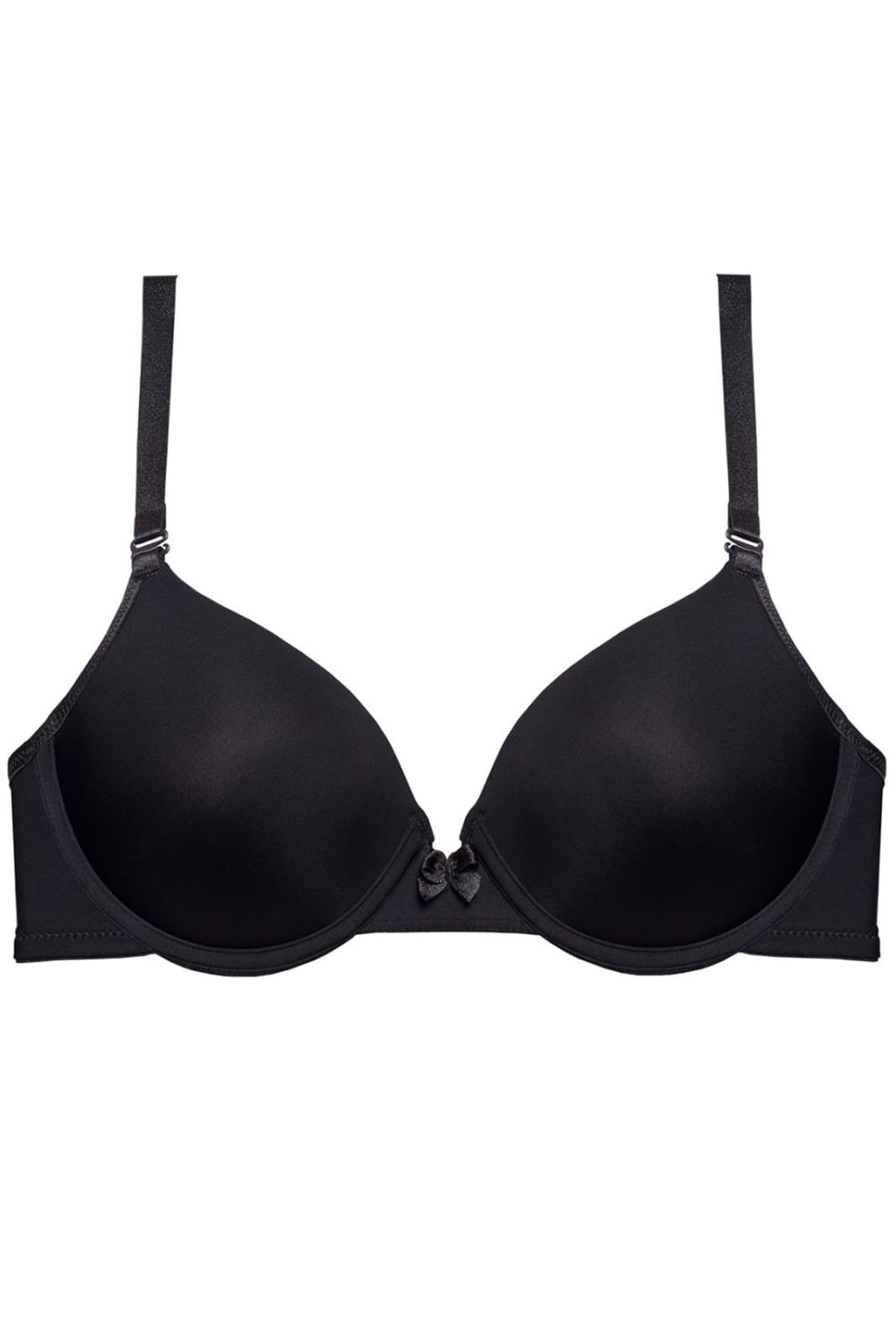 Magic Form 3500 Kadın Siyah Süngerli Düz Kumaşlı Fasulye Destek Dolgulu Push-Up SütyenDestekli SütyenlerMagic Form