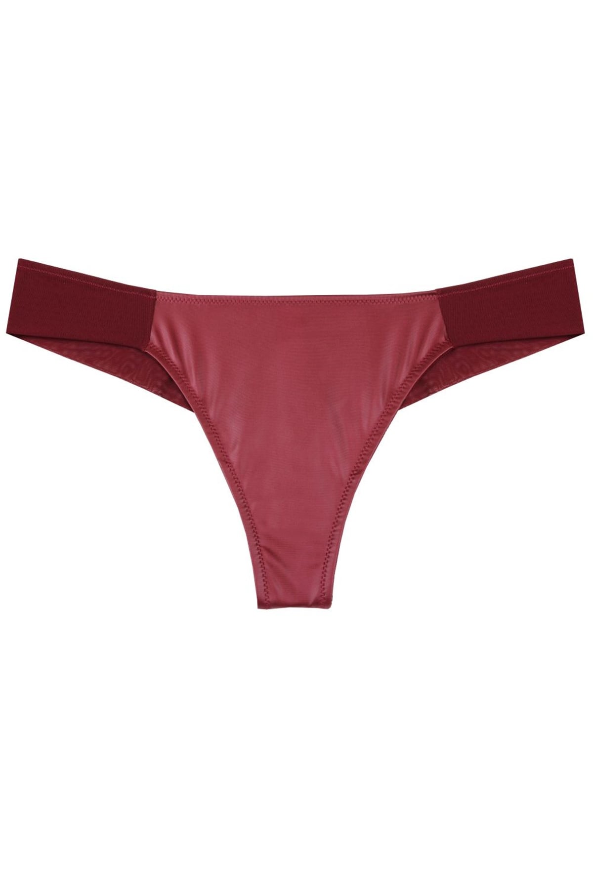 Magic Form 459 Kadın Bordo Deri Kumaşlı Brazil String KülotString KülotMagic Form