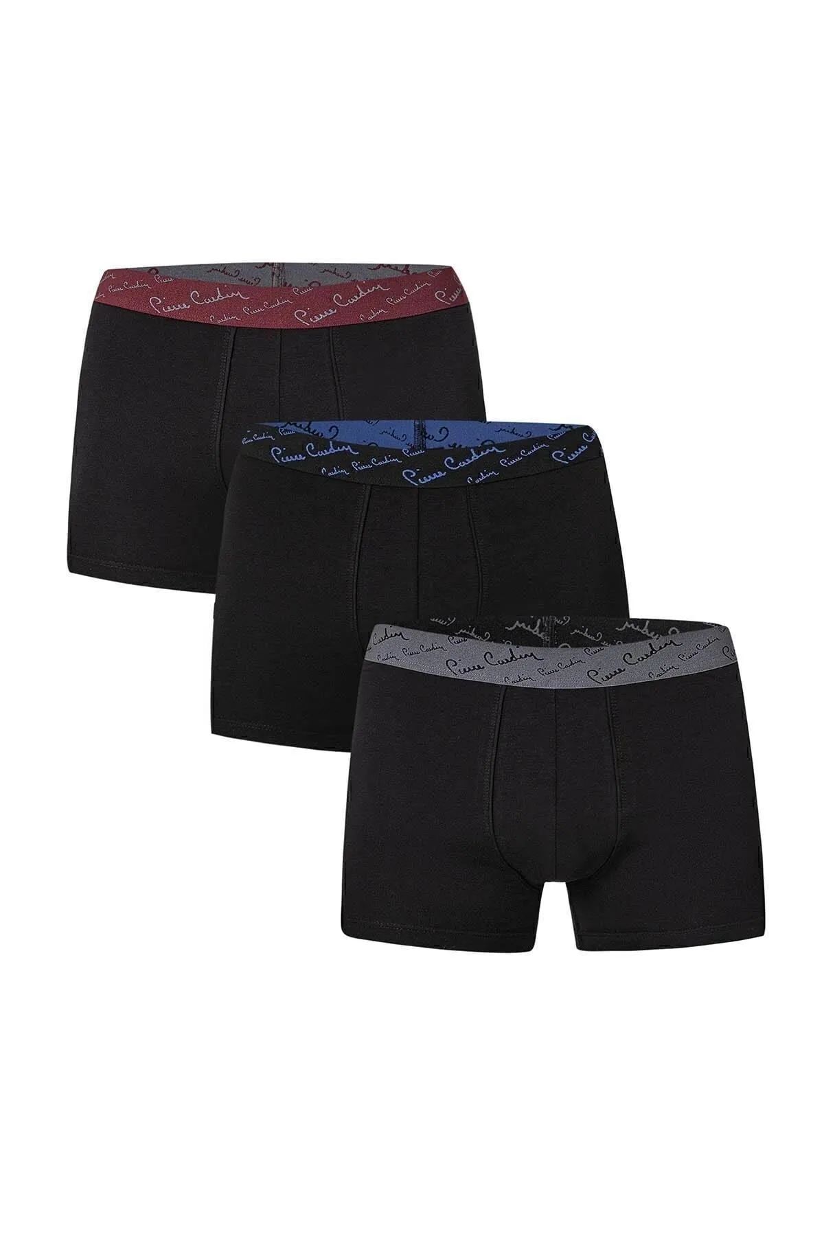 Pierre Cardin 390 Erkek Sıyah Stretch 3'Lü BoxerBoxerPierre Cardin