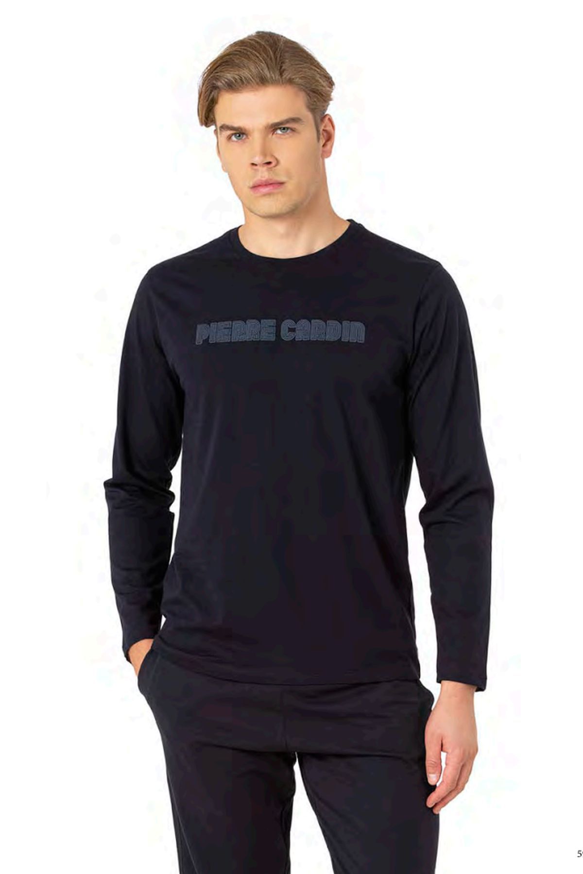 Pierre Cardin 6093 Erkek Lacivert Uzun Kollu Bisiklet Yaka Pijama TakımıPijama TakımıPierre Cardin