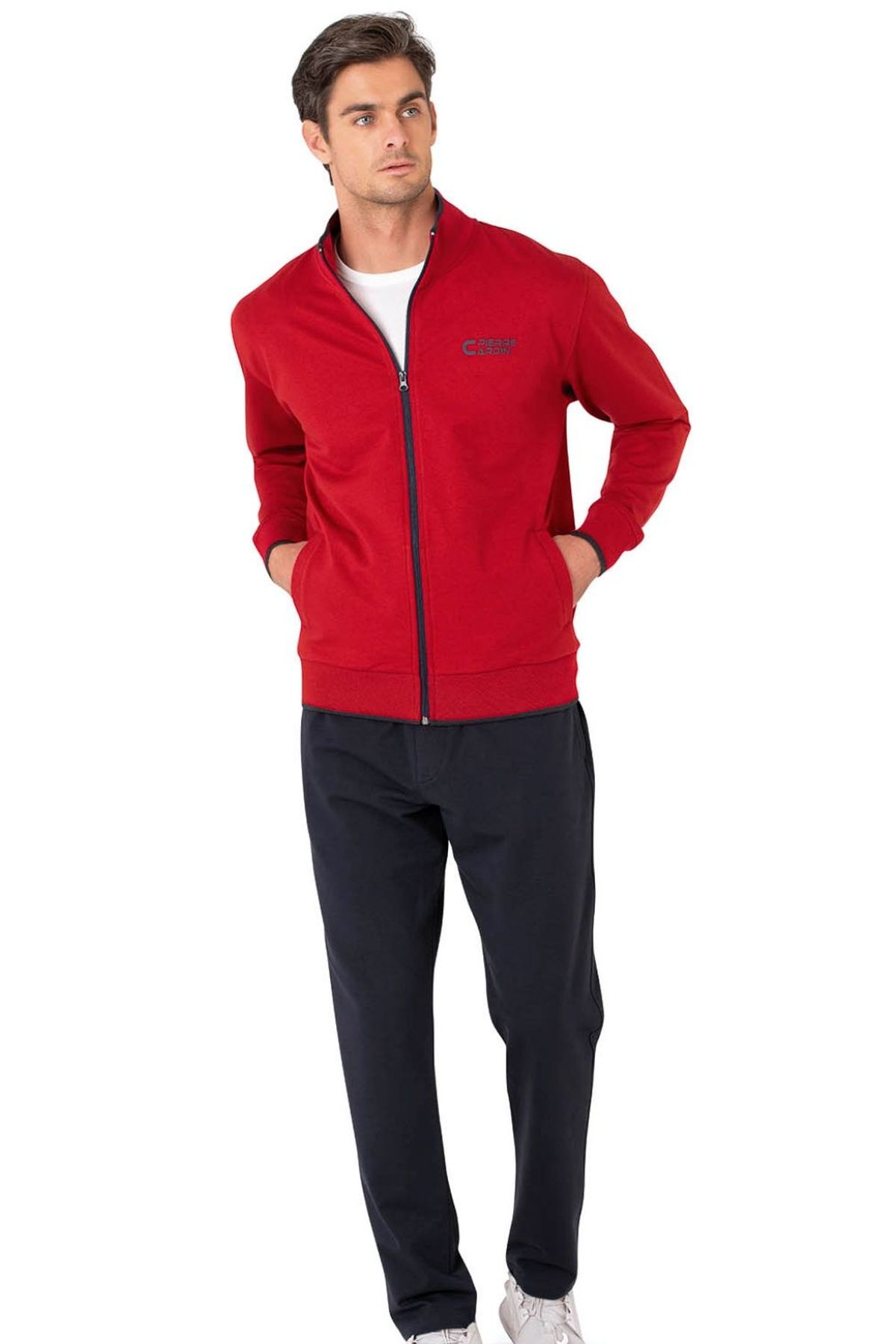 Pierre Cardin 7120 Erkek Bordo Uzun Kollu Dik Yaka Eşofman TakımıEşofman TakımıPierre Cardin