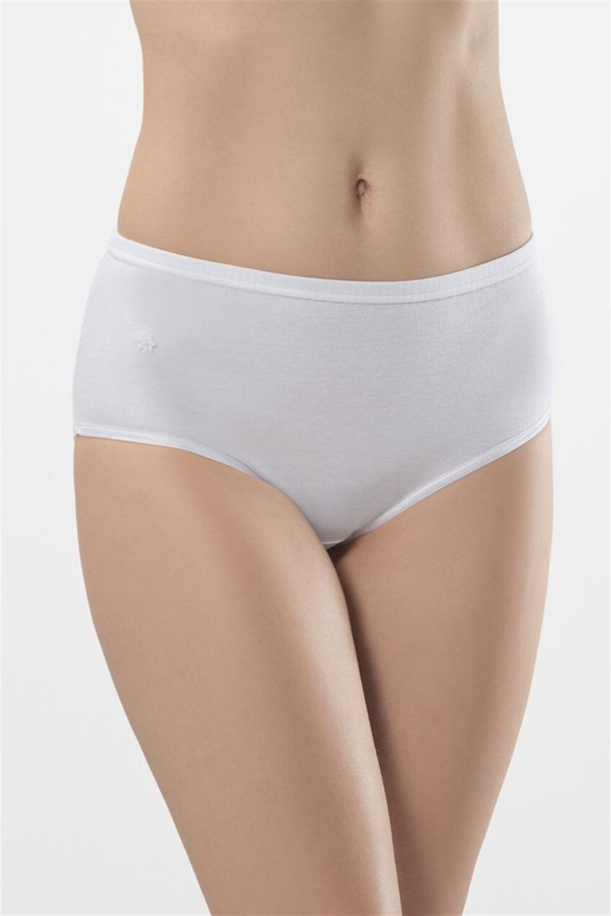 Türen Kadın Beyaz 2'li Biyeli Kom Bikini Külot 240