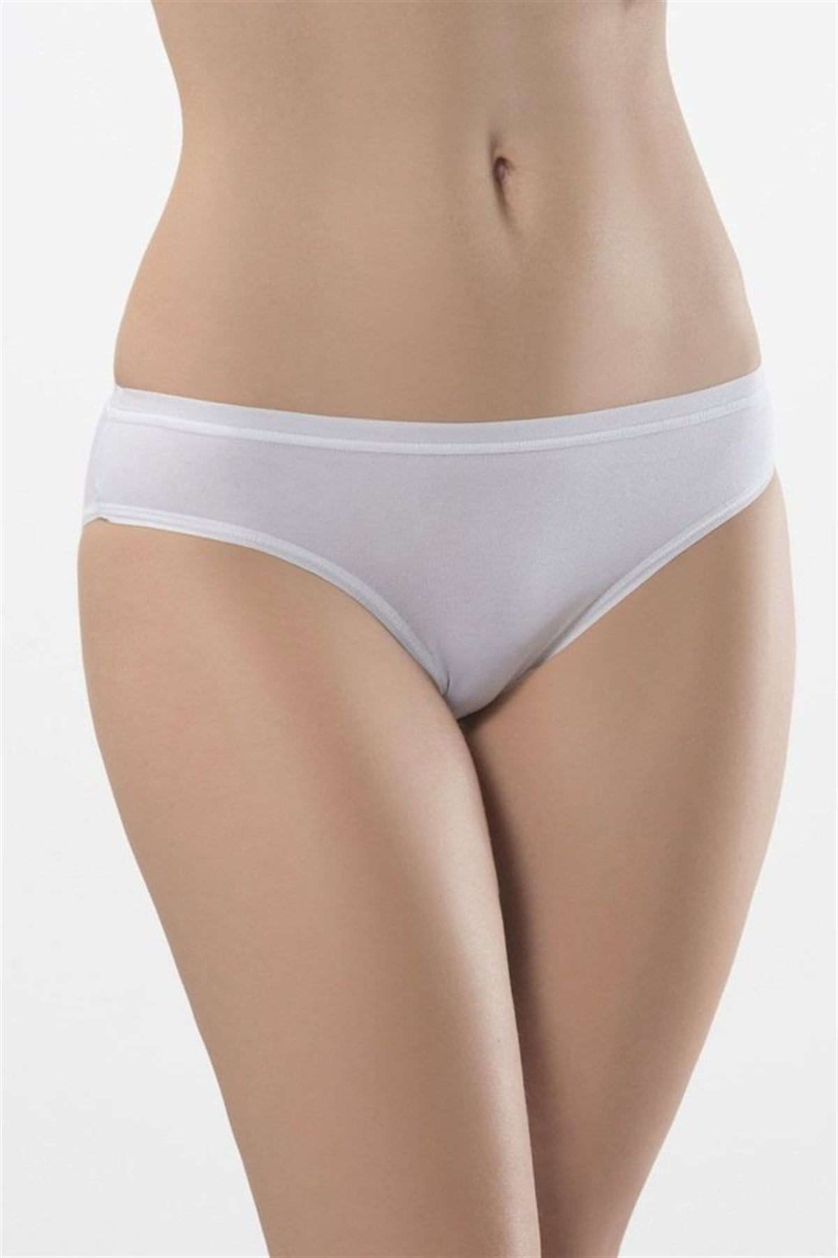Türen Kadın Beyaz 2'li Likralı Bikini Külot 230