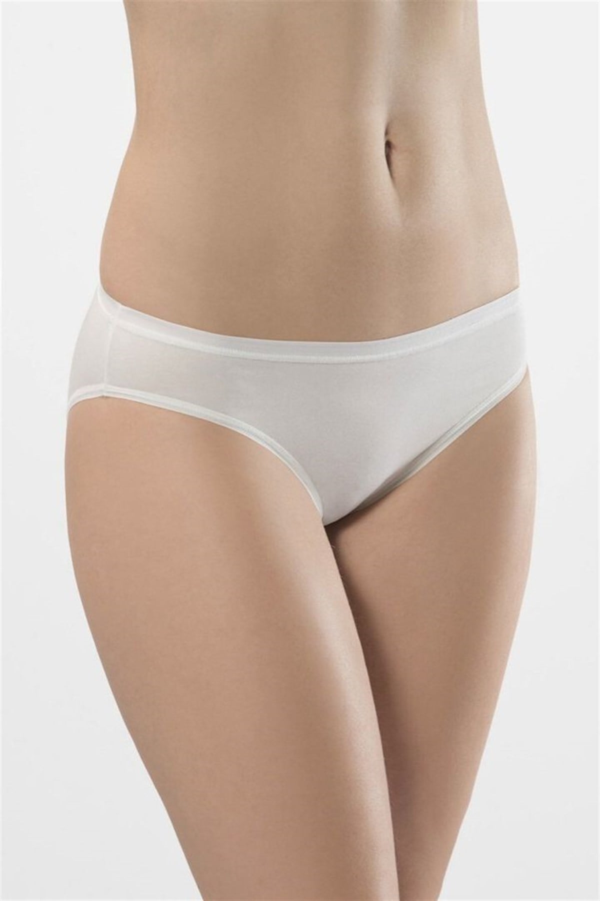 Türen Kadın Ekru 2'li Likralı Bikini Külot 230