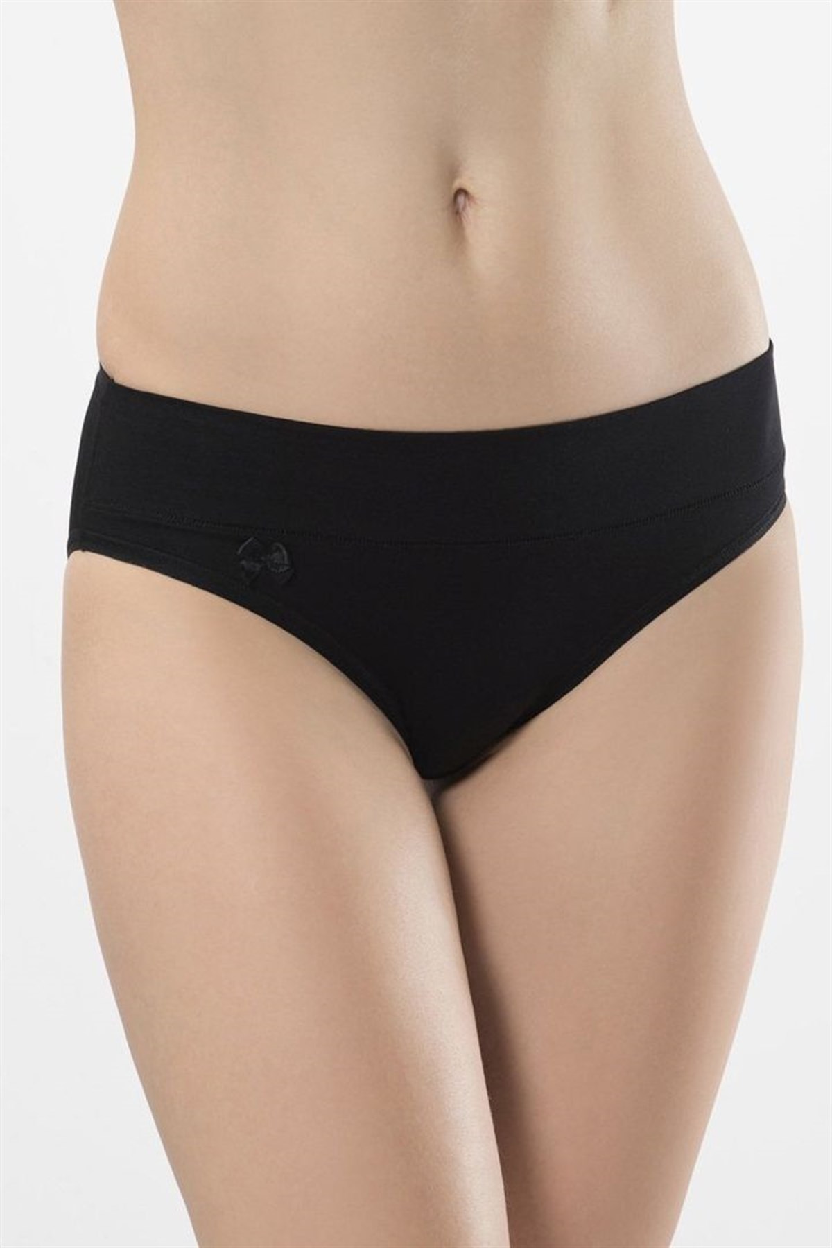 Türen Kadın Siyah 2'li Likralı Bikini Külot 955