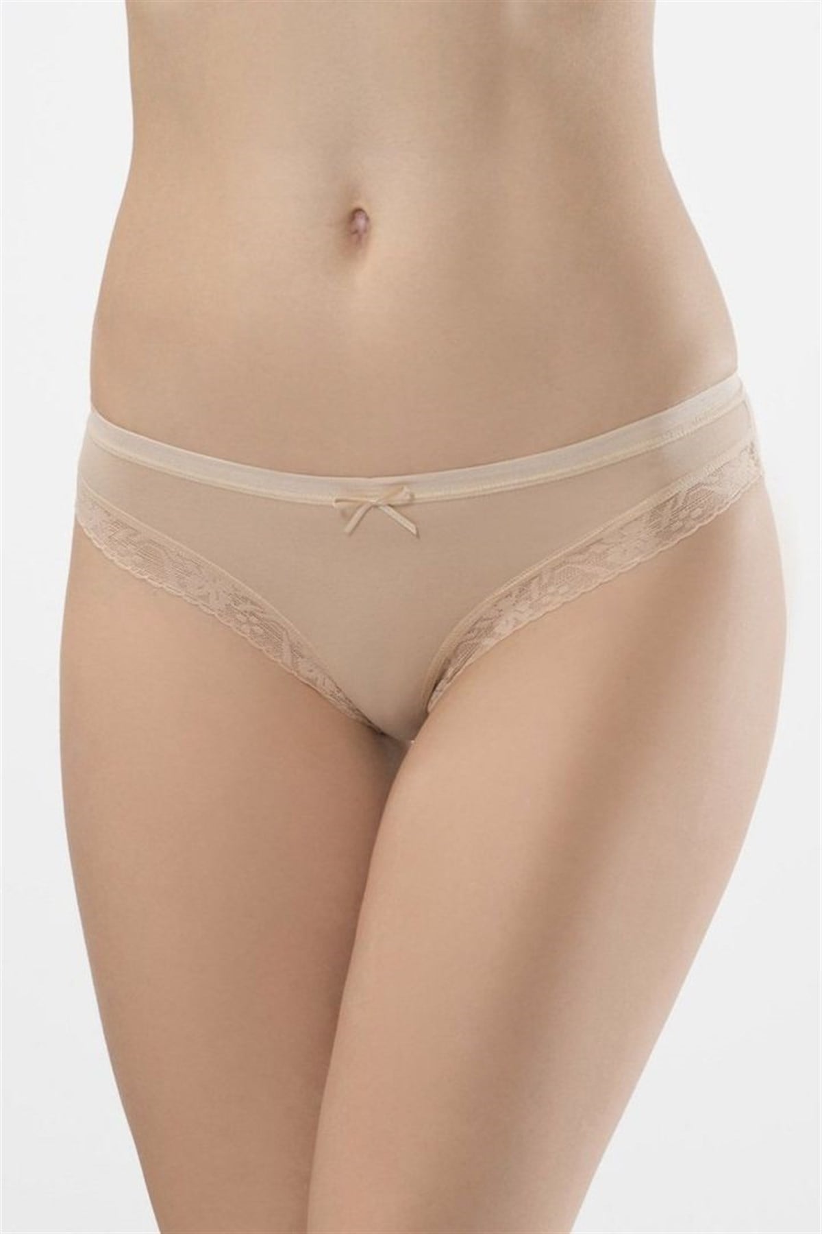 Türen Kadın Ten 2'li Likralı Fistolu Bikini Külot 238