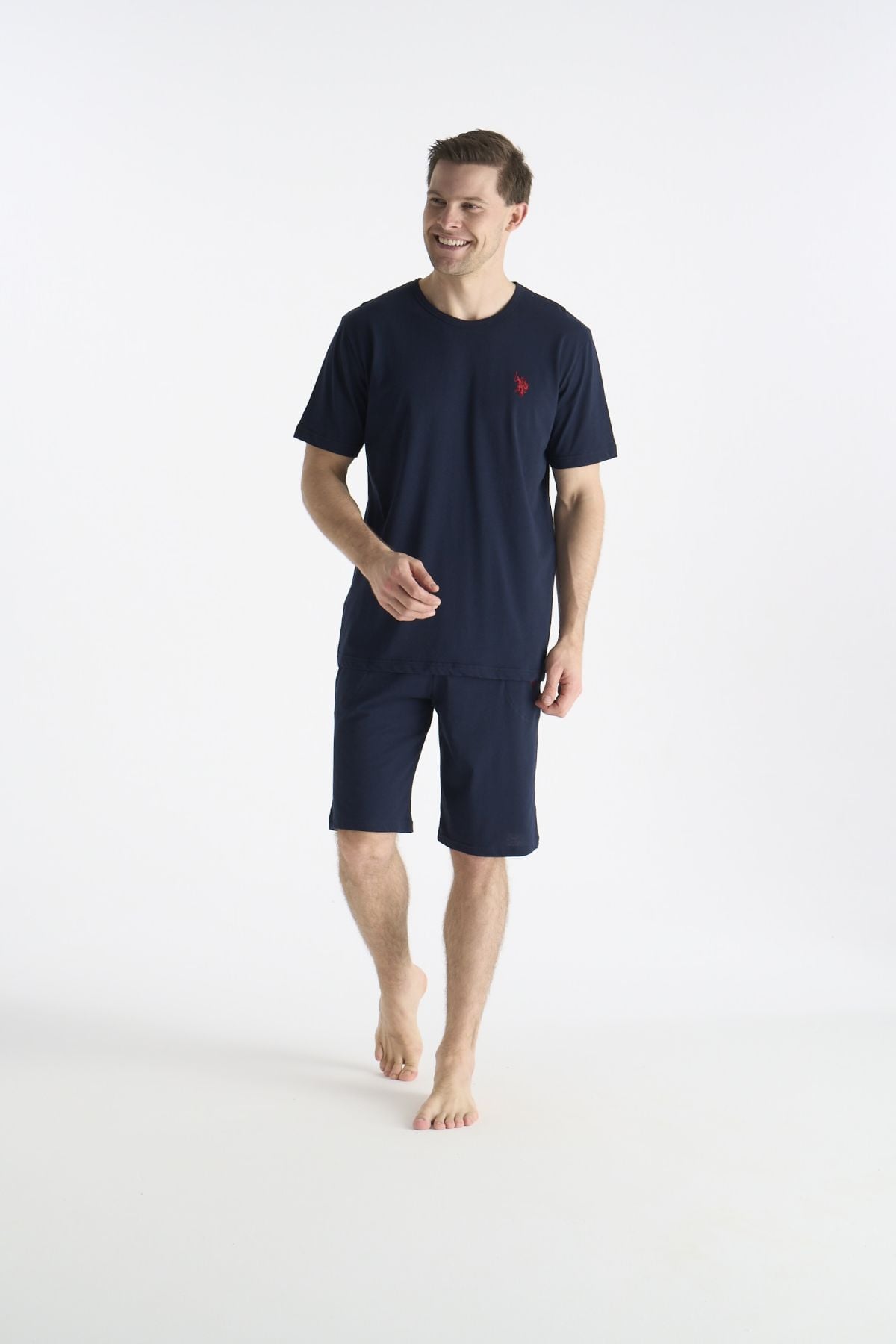 U.S. Polo Assn. 19012 Erkek Lacıvert Kısa Kollu Yuvarlak Yaka Şort TakımıŞort TakımıU.S. Polo Assn.