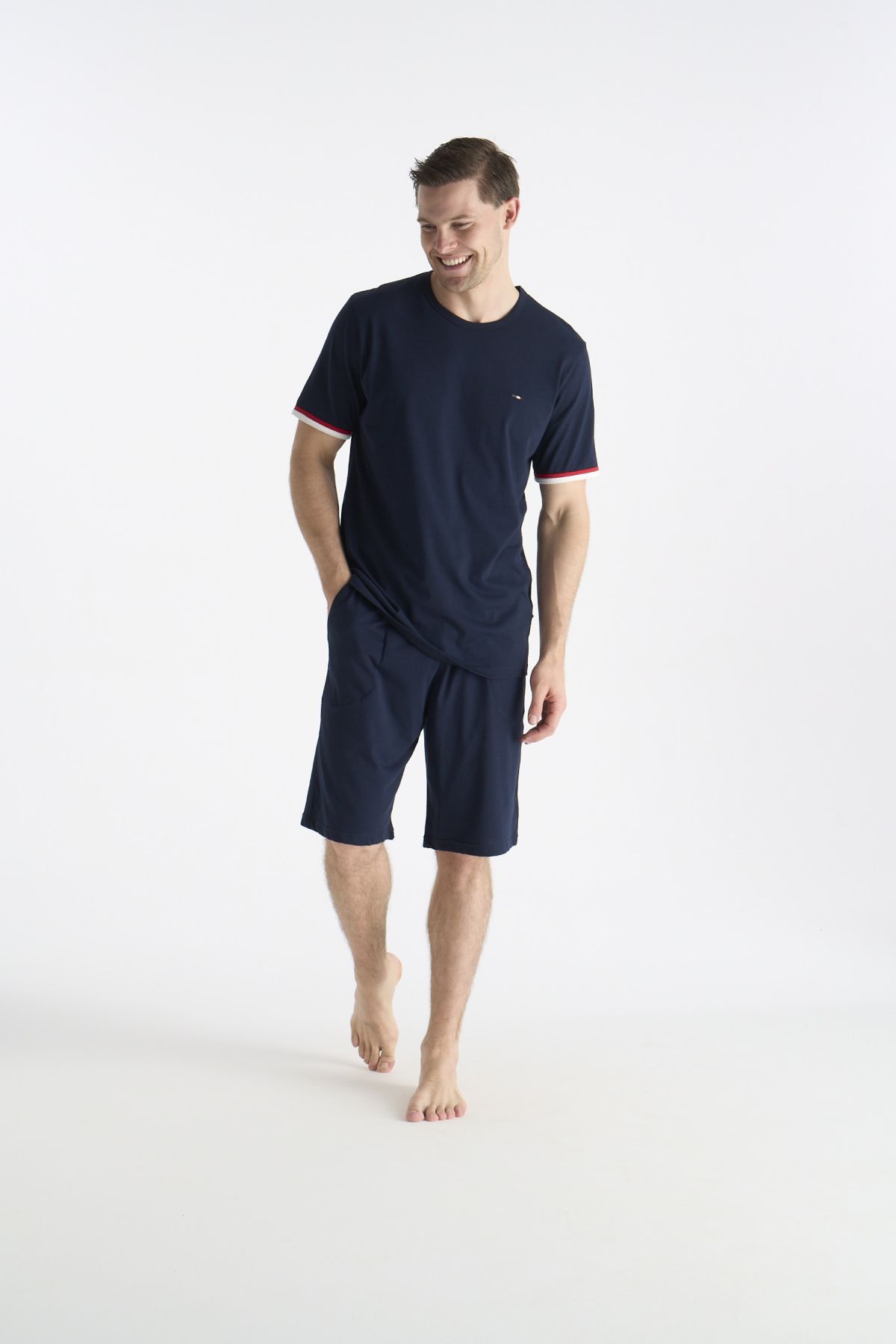 U.S. Polo Assn. 19035 Erkek Lacıvert Kısa Kollu Yuvarlak Yaka Şort TakımıŞort TakımıU.S. Polo Assn.