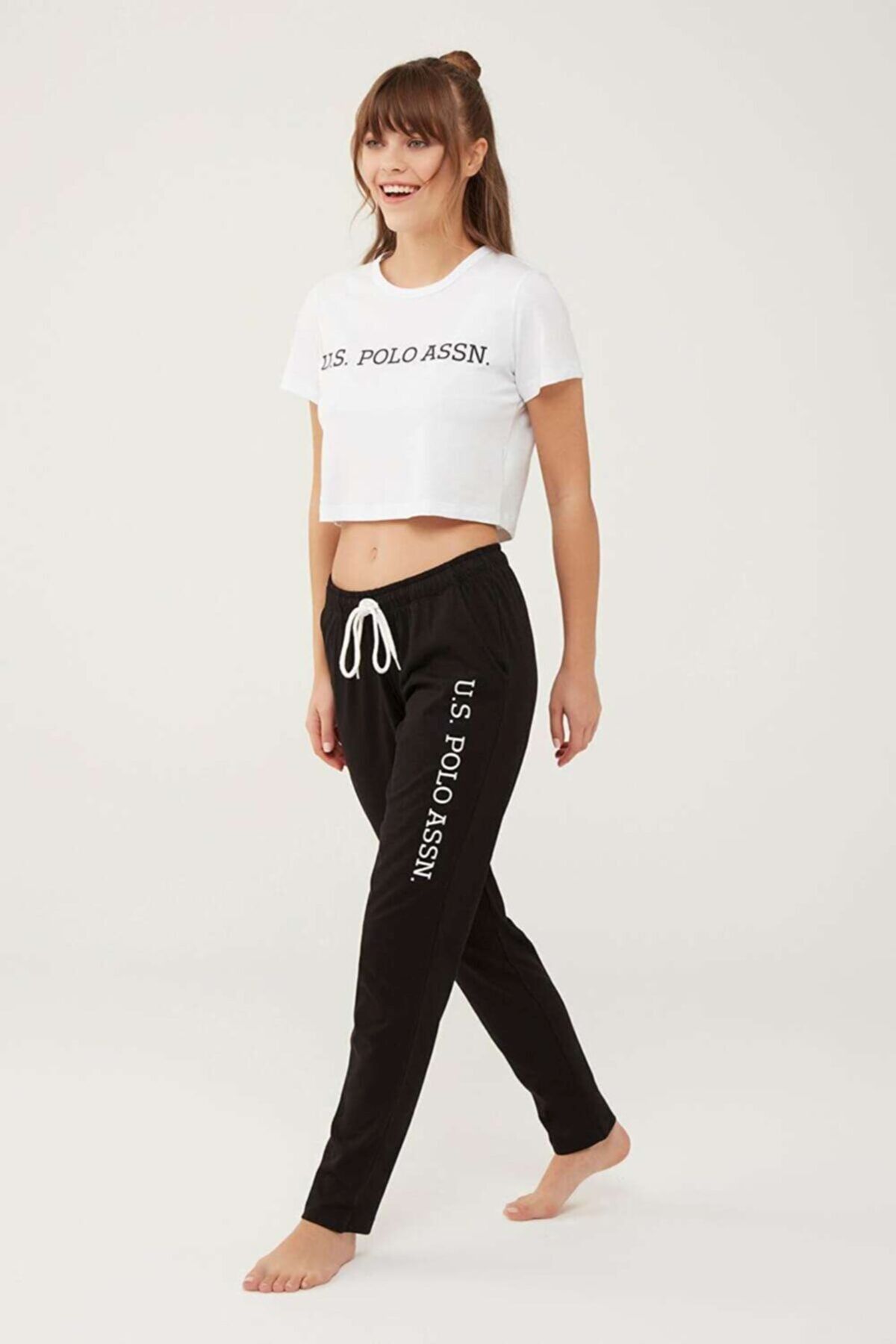 U.S. Polo Assn. 16601 Kadın Siyah Pijama AltıKadın Pijama AltıU.S. Polo Assn.