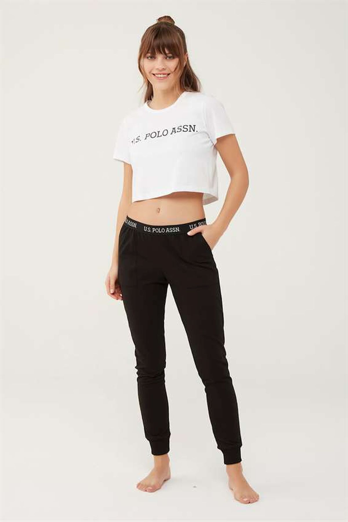 U.S. Polo Assn. 16602 Kadın Siyah Pijama AltıKadın Pijama AltıU.S. Polo Assn.