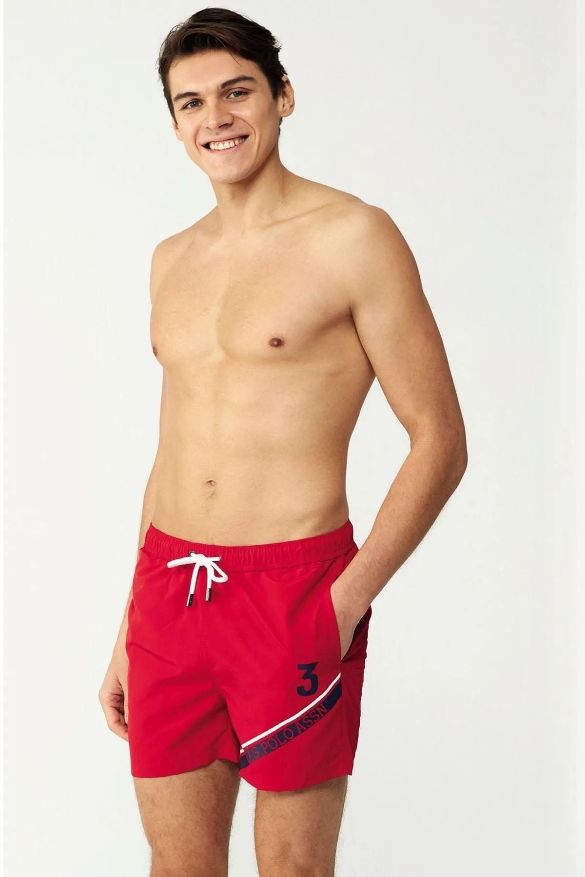 U.S. Polo Assn. 23006 Kırmızı Cepli Orta Boy Erkek Deniz ŞortuDeniz ŞortuU.S. Polo Assn.