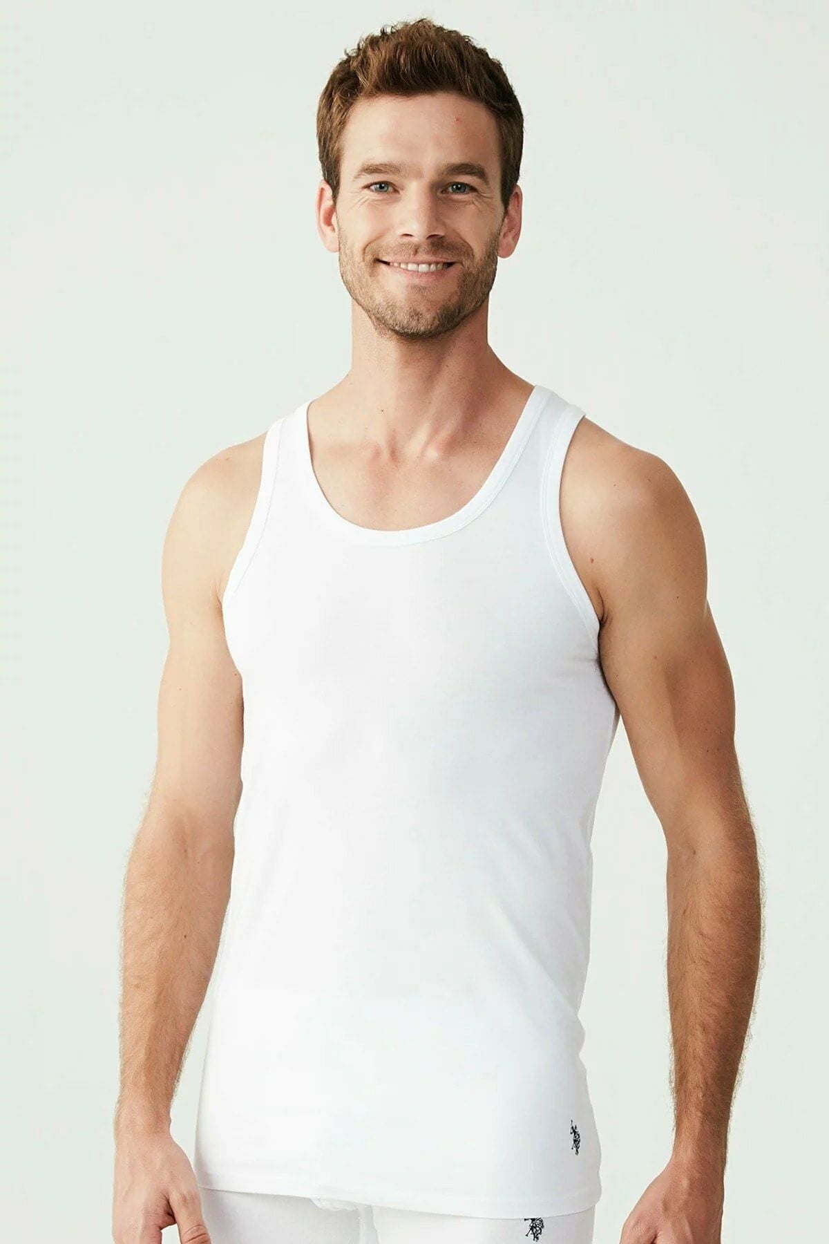 U.S. Polo Assn. 80189 Erkek Beyaz 2'li AtletAtletU.S. Polo Assn.