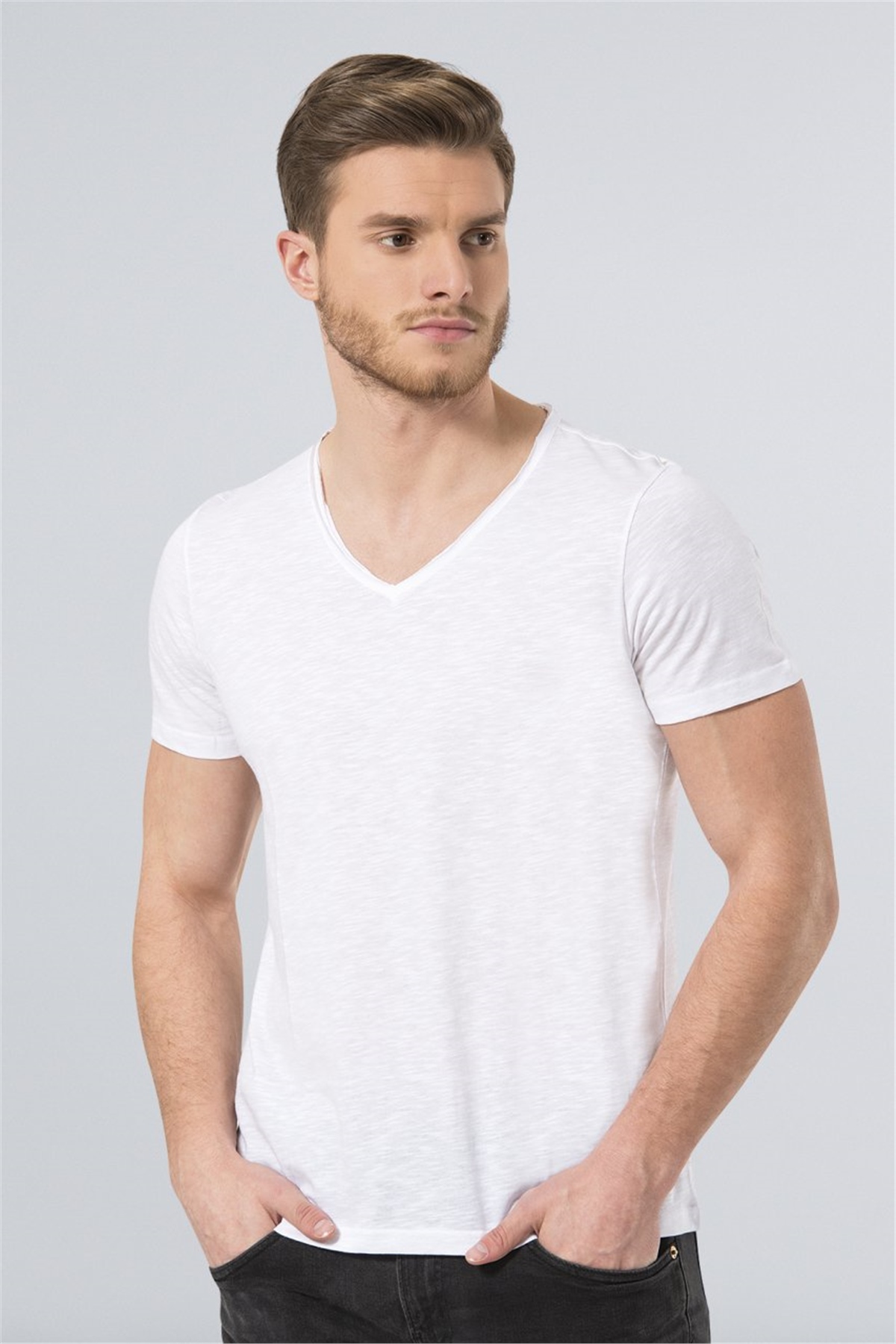 Wtshirt Havana Erkek V Yaka Basic T-ShirtT-ShirtWtshirt
