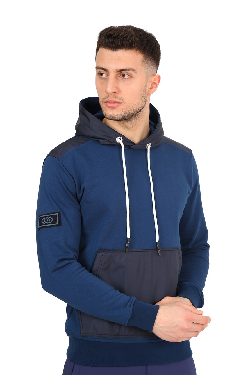 KAPLAMALI KAPŞONLU SWEAT