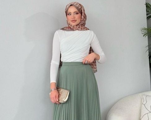 Mint Yeşili Etek