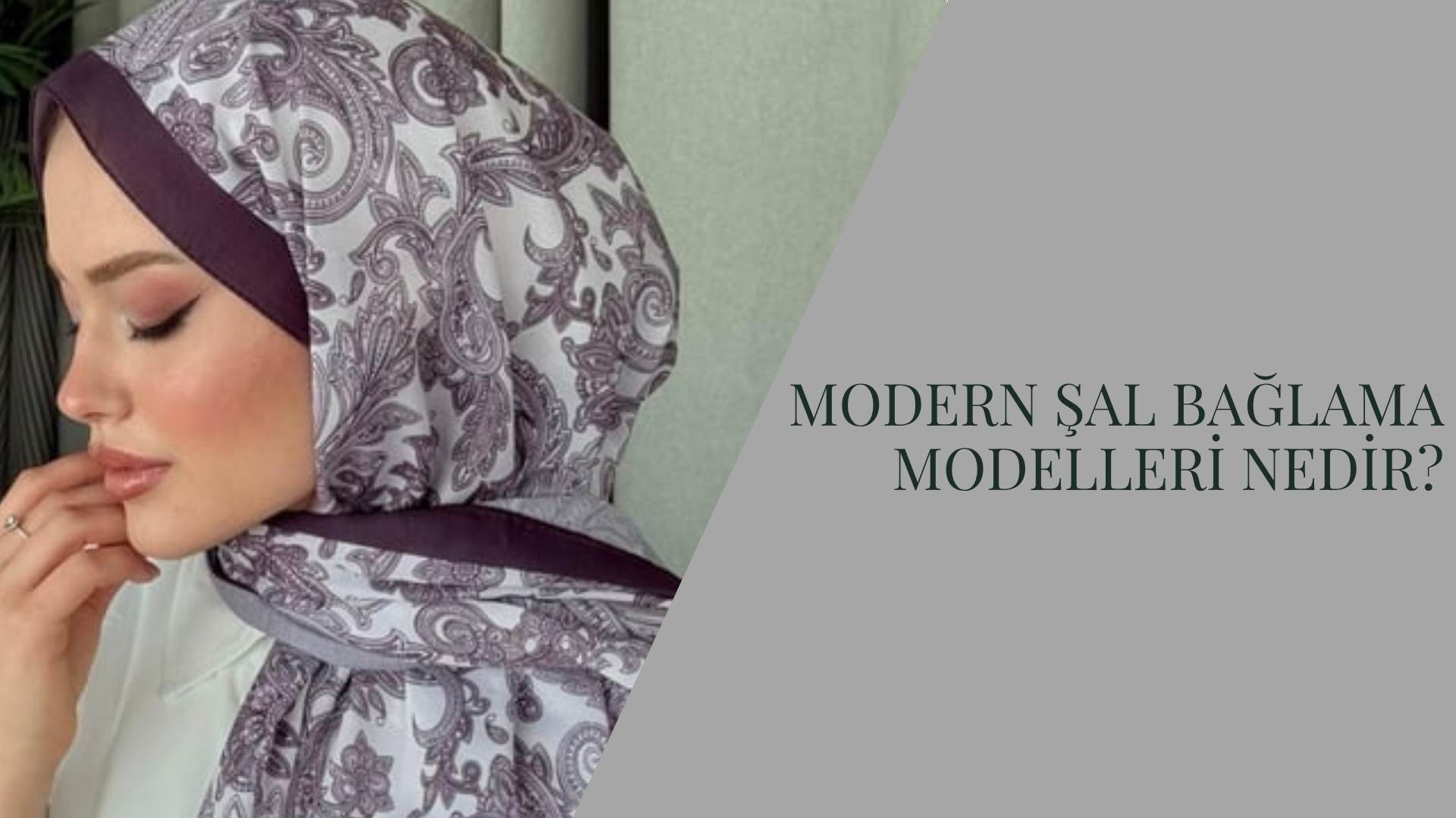 modern şal bağlama modelleri