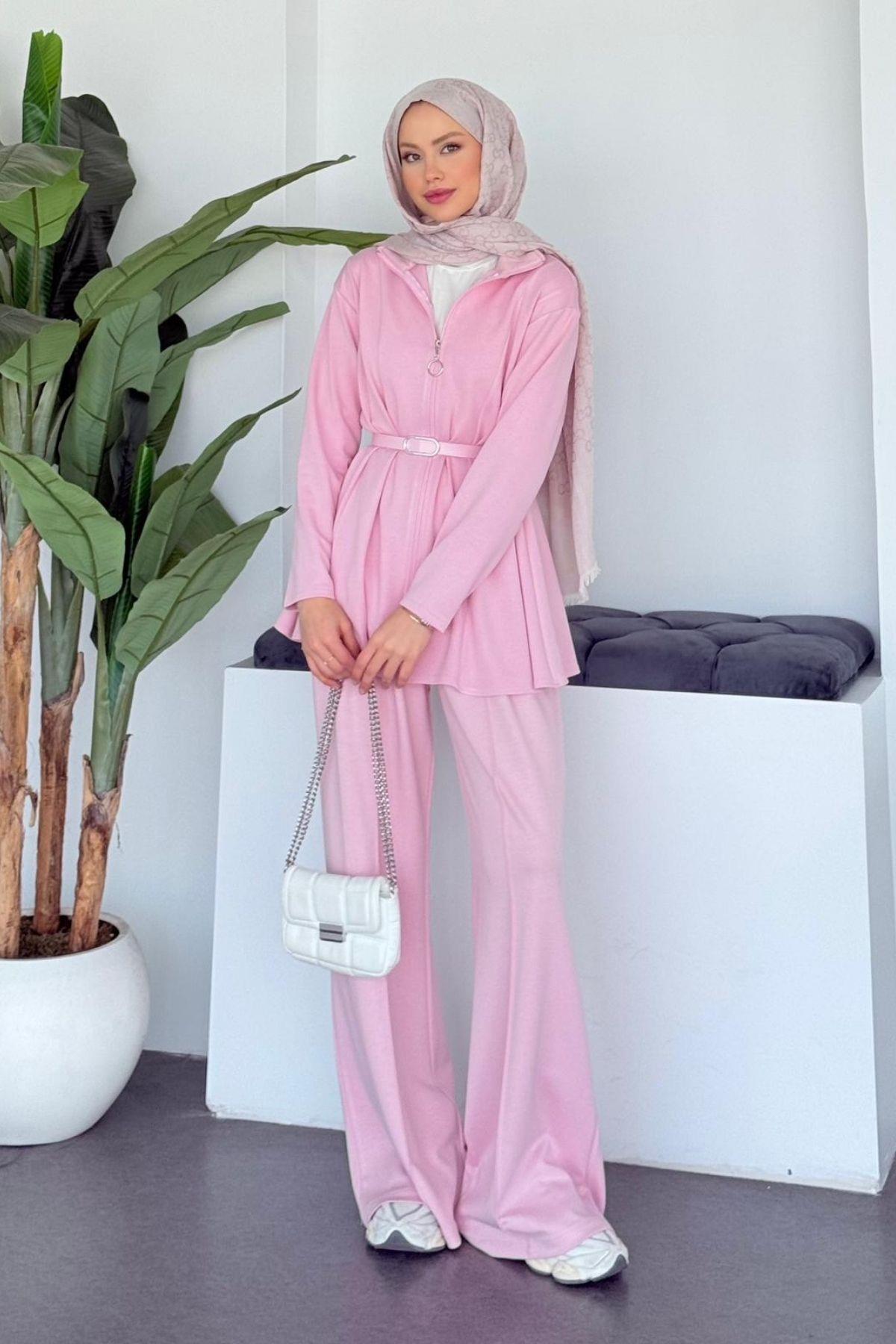  Melisa Pantolonlu Takım Pembe, Fiyatları 
