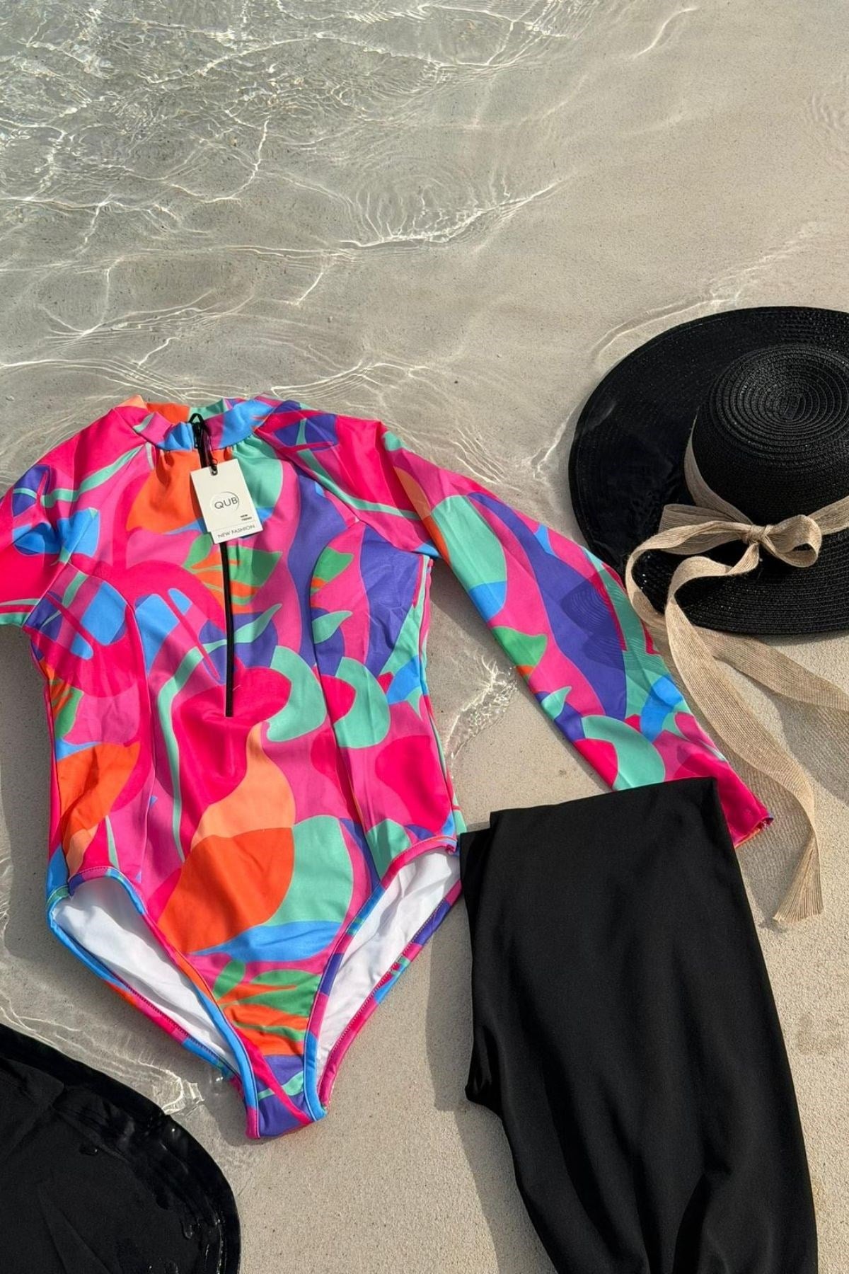 3Lü Tesettür Mayo Takım Geometrik, Fiyatları 3Lü Tesettür Mayo Takım Geometrik | Haza Moda