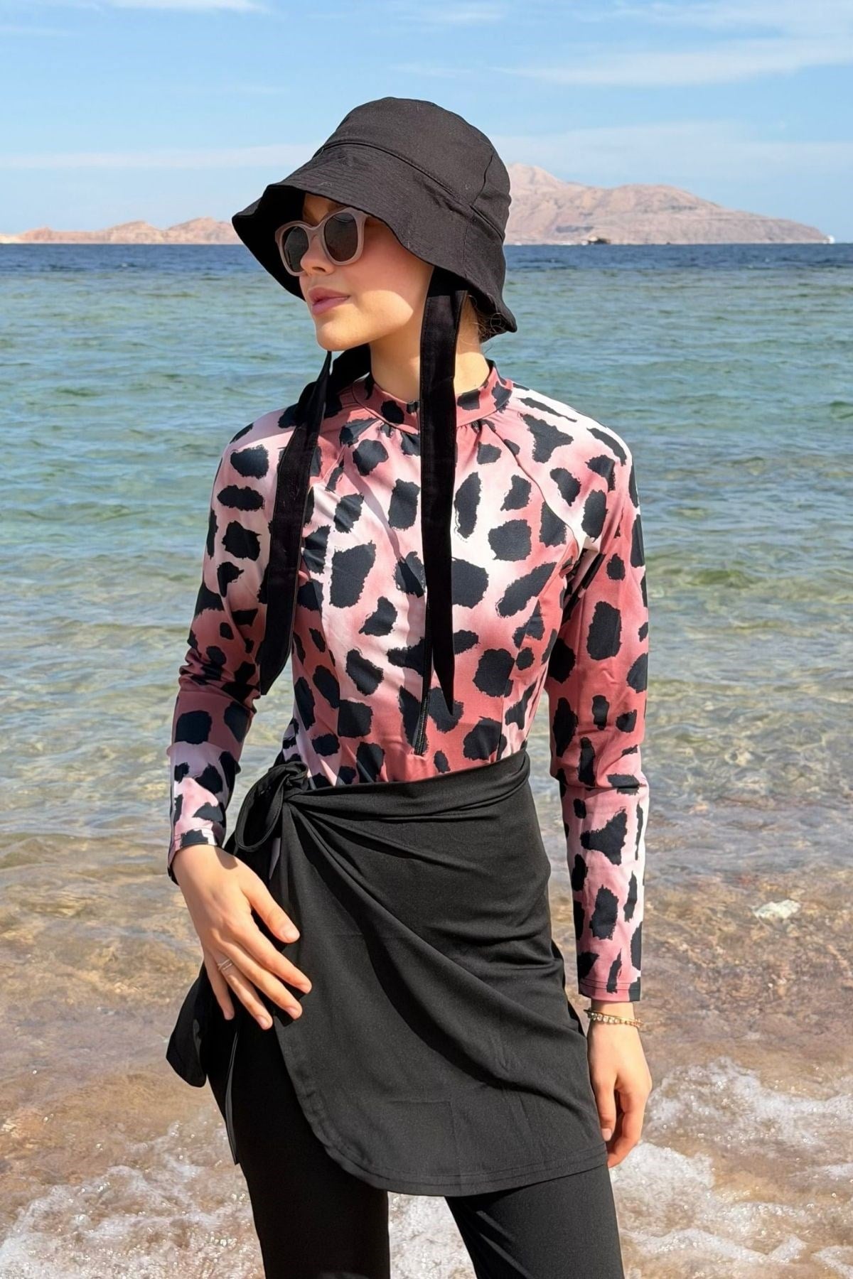 3Lü Tesettür Mayo Takım Noktalı, Fiyatları 3Lü Tesettür Mayo Takım Noktalı - Haza Moda 