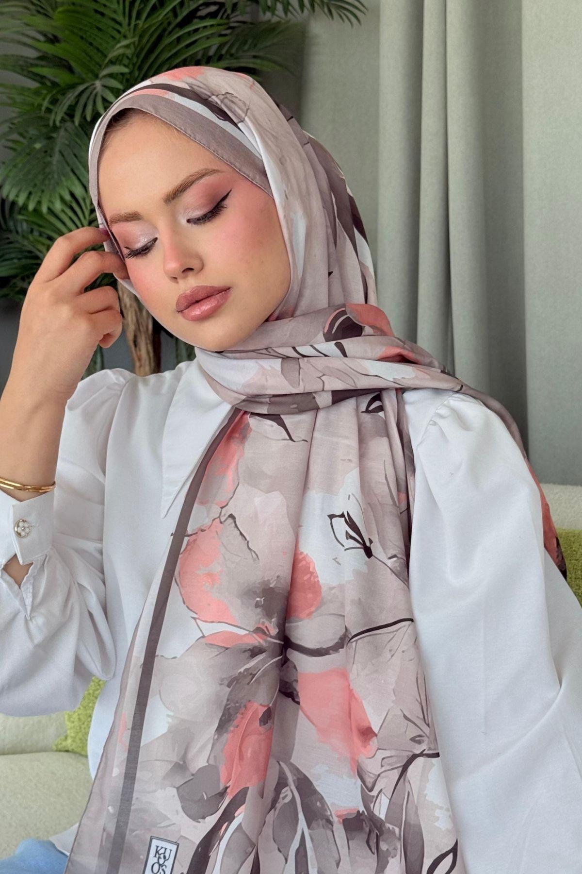 Alaçatı Dijital Şal Vizon, Fiyatları Alaçatı Dijital Şal Vizon- Haza Moda 