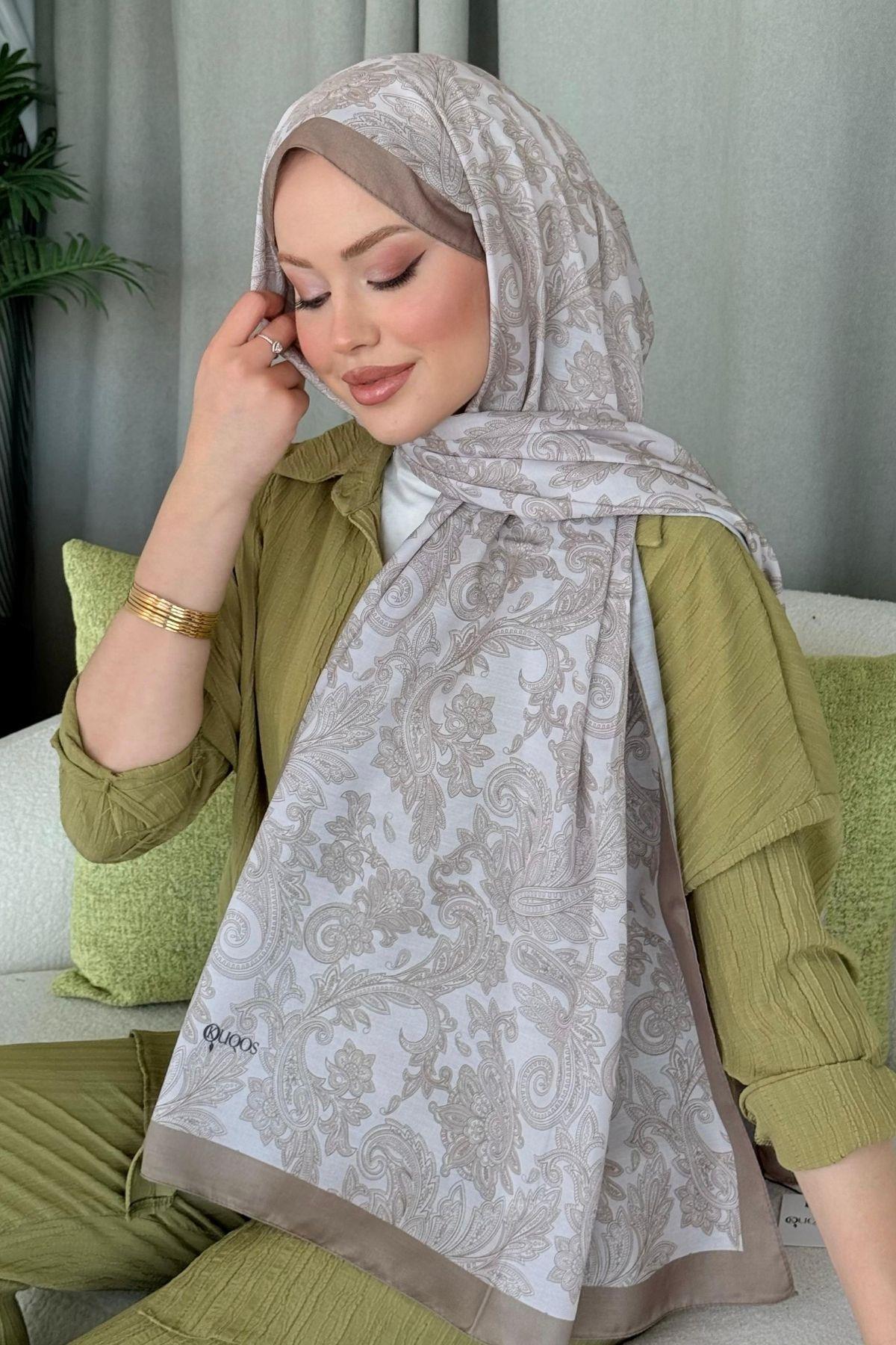 Aras Desen Dijital Şal Vizon, Fiyatları Aras Desen Dijital Şal Vizon- Haza Moda 