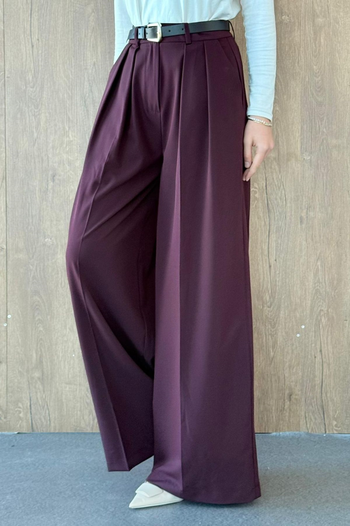Arda Palazzo Kemerli Pantolon Mürdüm, Fiyatları 